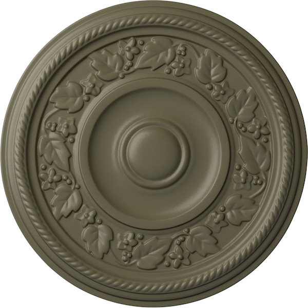 Ekena Millwork Tyrone Ceiling Medallion (Fits Canopies up to 6 3/4"), Hand-Painted Spartan Stone, 16 1/8"OD x 3/4"P CM16TYSSF - main